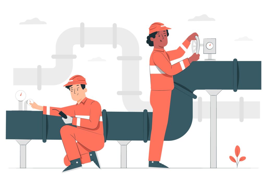Illustration of pipeline management