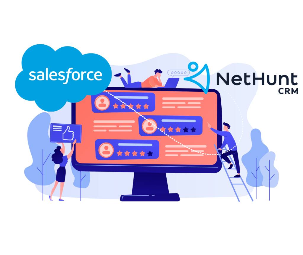 Salesforce vs NetHunt CRM Simply CRM